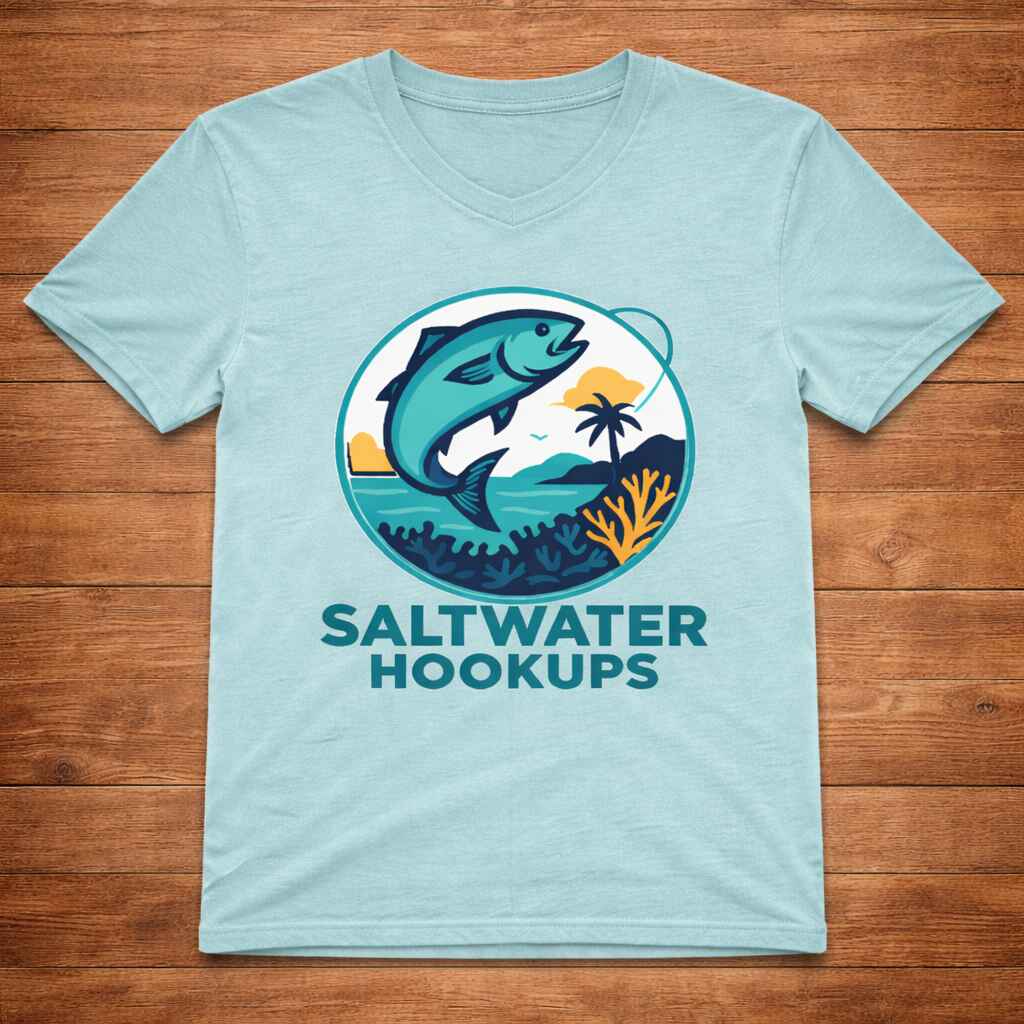 Saltwater Hookups V-Neck Shirt